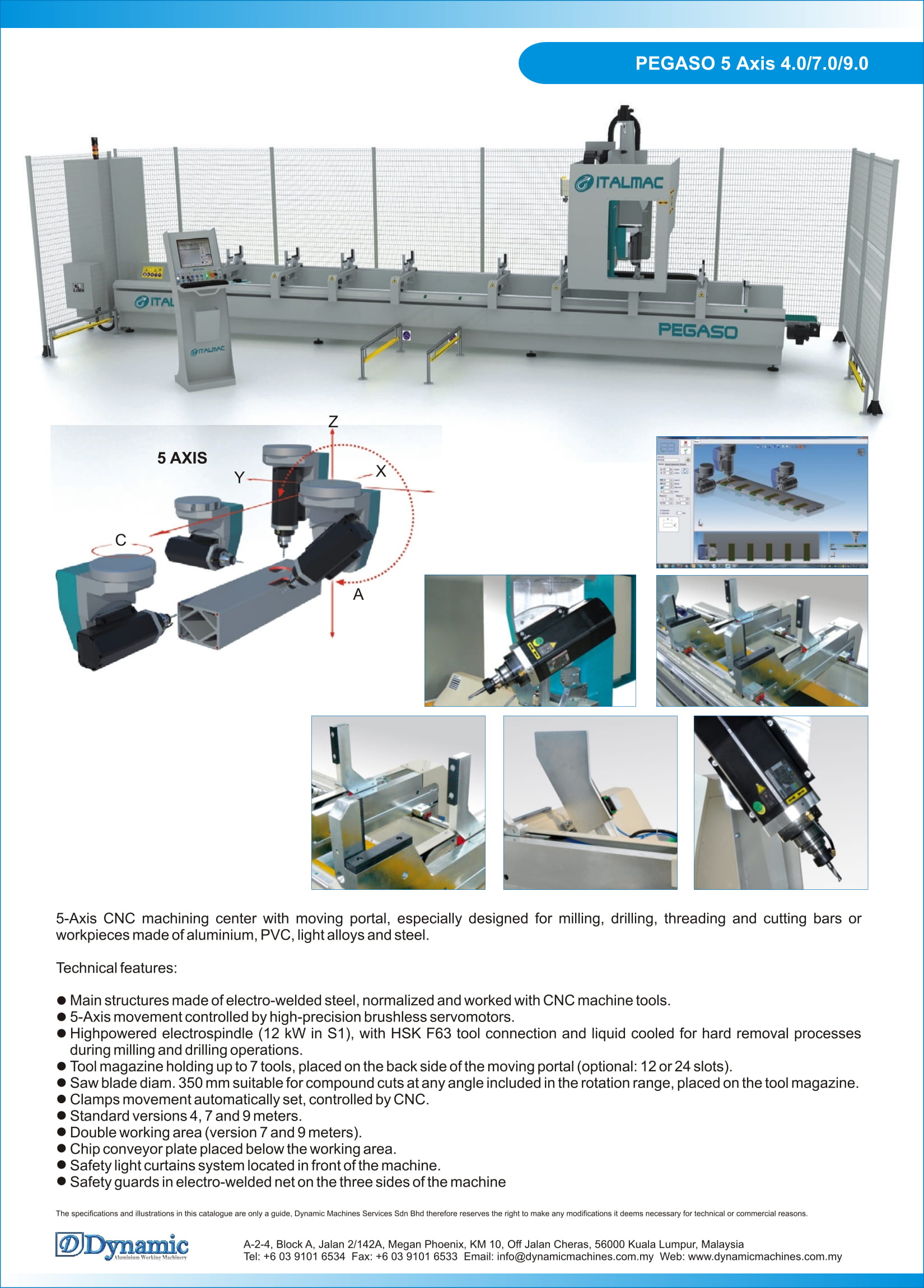 Pegaso 5 Axis CNC Machine Center